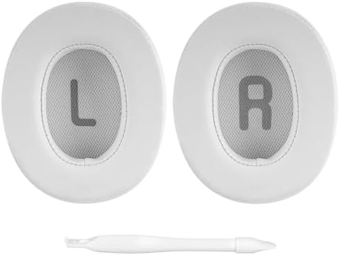 Transform Your JBL Headphones with Geekria Quick Fit Replacement Ear Pads – Premium Memory Foam Ear Cushions for Enhanced Comfort and Sound Isolation – Compatible with JBL Tune 700 BT, 750 BTNC, 710 BT, 720 BT, 760 NC, 770 NC – Sleek White Design for Modern Aesthetic – Easy Installation for Long-Lasting Audio Enjoyment and Hygiene