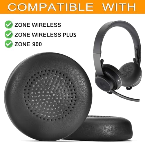 Transform Your Listening Journey with defean Premium Ear Pads for Logitech Zone Wireless, Zone Wireless Plus & Zone 900 Headsets – Ultimate Comfort, Durability, and Sound Isolation for Extended Use, Effortless Installation & Enhanced Acoustic Experience