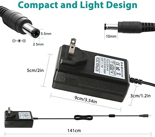 24 V 3 A Dual Pack Power Supply Adapter – High-Efficiency AC to DC Converter for LED Strips, 3 D Printers, and CCTV Systems – 72 W Transformer with Universal Compatibility for Enhanced Stability and Safety