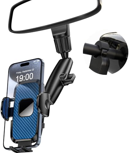 Transform Your Drive with the 360° Magnetic Phone Holder for Car – Effortlessly Mounts to Rear View Mirror for i Phone 16/15/14/13/12 & Mag Safe Devices – Unmatched Stability, Quick Installation & Enhanced Safety Features