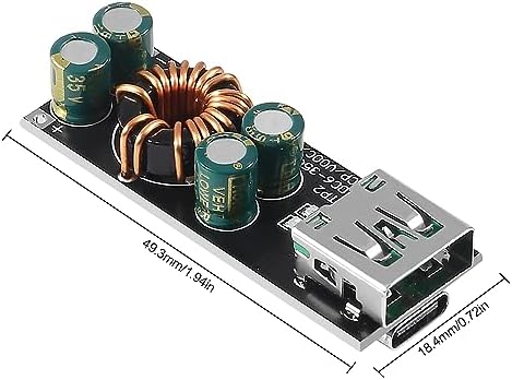Premium 4-Pack USB Type-C Fast Charge Power Module | 60 W PD 3.0 & QC4.0 Adapter for Superior DC to USB Conversion | Versatile Step-Down Buck Boost Converter for 12 V & 24 V Systems | Unmatched Efficiency, Compatibility, and Reliability for Mobile Devices on the Go