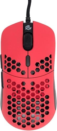 Gwolves Hati HTS Ultralight Honeycomb Wired Gaming Mouse – 48 g Precision with 16,000 DPI Sensor, Low Latency, Anti-Interference, 6 Customizable Buttons, On-Board Memory for PC/Mac/Laptop – Stardust Golden Small Edition for Maximum Speed and Comfort
