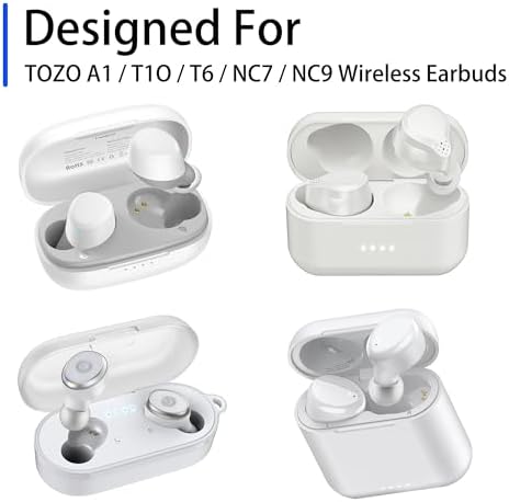 Transform Your Listening Experience with Premium Foam Replacement Ear Tips for TOZO A1, T10, T6, NC7, and NC9 – Enhanced Noise Isolation, Ultimate Comfort, and Perfect Fit in 3 Sizes (S/M/L, Gray) for Audiophiles Seeking Superior Sound Quality