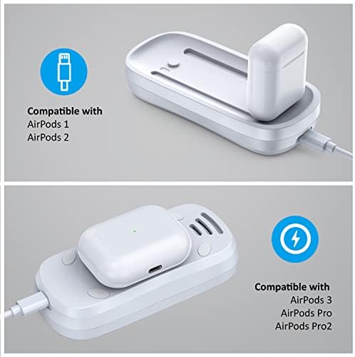 HONKID 3-in-1 Wireless Charging Dock: Fast Charging Station for Magic Mouse 2, Qi-Compatible Devices & Air Pods – Dual-Sided Design with 5 ft USB-A to USB-C Cable for Enhanced Workspace Efficiency and Sleek Aesthetic