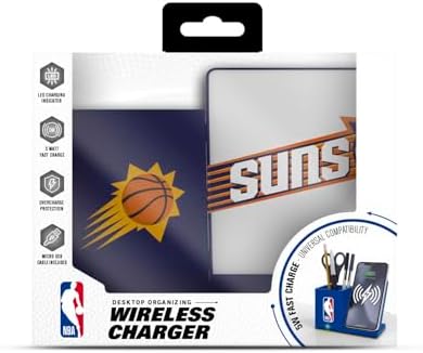 SOAR Smart Wireless Charger & Stylish Desktop Organizer – Fast 10 W Charging for Qi-Enabled Devices, Clutter-Free Workspace Solution with Built-in Storage and Safety Features