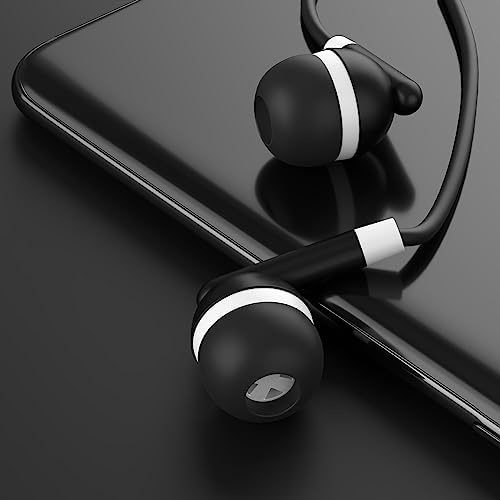 Maeline 30-Pack Noise-Isolating Earbuds with Built-In Microphone and Volume Control – Superior Stereo Bass In-Ear Headphones for i Phone, Android, PC & Laptop – Tangle-Free Design for Effortless Listening and Enhanced Compatibility