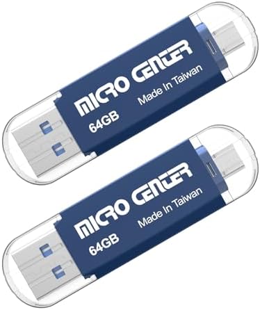 Unlock Ultimate Storage Freedom with the Micro Center 512 GB Super Speed 2-in-1 USB Flash Drive – Dual Connector Type C & Type A for Lightning-Fast Transfers up to 150 MB/s, Perfect for Android Smartphones, Tablets, and PCs – Compact, Durable, and Ready for On-the-Go Data Management!