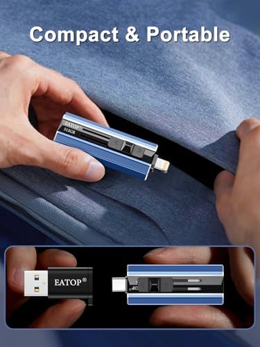 High-Speed 512 GB Flash Drive for i Phone & i Pad – Versatile USB Memory Stick for Effortless Backup of Photos & Videos, Compatible with Android & PC – Plug and Play Convenience, Sleek Red Design for Modern Tech Lovers