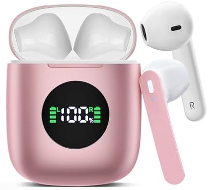 Premium Pink IP7 Waterproof Wireless Earbuds with Superior Noise-Cancelling Technology – Ultimate 50-Hour Playback & LED Charging Case for Enhanced Comfort in Sports and Daily Life Premium Pink IP7 Waterproof Wireless Earbuds with Superior Noise-Cancelling Technology – Ultimate 50-Hour Playback & LED Charging Case for Enhanced Comfort in Sports and Daily Life
