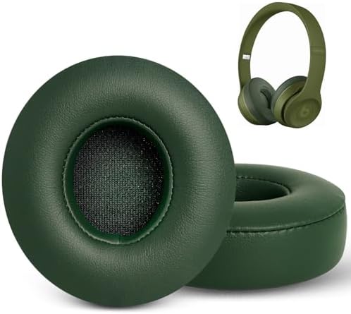 Upgrade Your Beats Solo 2 & 3 Experience with GVOEARS Premium Thicker Memory Foam Ear Pads – Exceptional Comfort & Noise Isolation, Durable 3 M Adhesive for Secure Fit, Stylish Grey Cushions for Enhanced Audio Performance and Long-Lasting Use – Perfect Headphone Accessories for Wireless & Wired Models