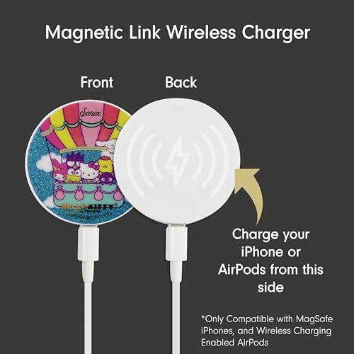 Sonix x Sanrio Hello Kitty & Care Bears Magnetic Mag Safe Charger for i Phone 12-16 Series | 6.5 ft USB-C Fast Wireless Charging Cable | Stylish, Playful, and Efficient Power Solution for Your Device