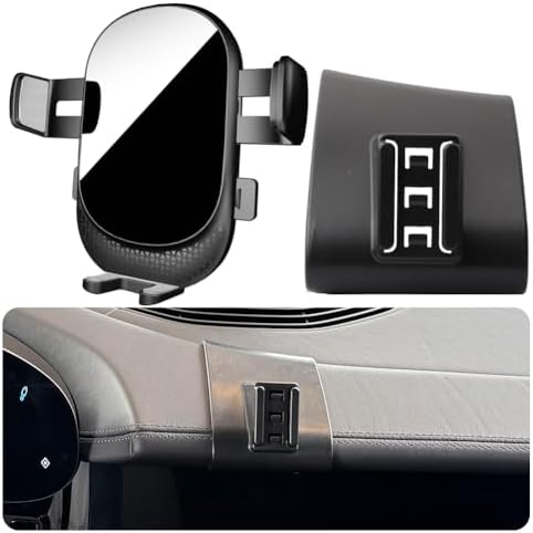 Car Phone Holder for Porsche Taycan Auto Accessories [Only for 2020-2025 Taycan] [Auto Lock Hands Free Cell Phone Mount Car fits for iPhone & All Smartphones] – Enhanced Compatibility and Speed