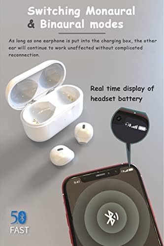 Ultra-Discreet Mini Wireless Bluetooth Earbuds – Sleek Nude Finish for Comfort and Seamless Connectivity – Ideal for Work, Relaxation, and Music Enthusiasts