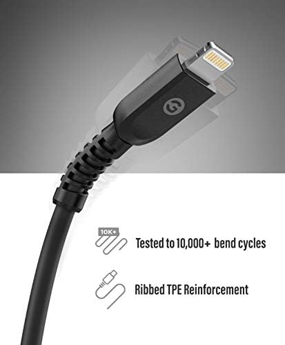 GALVANOX MFi Certified USB-C to Lightning Charging Kit for i Phone 12/13/14 – 18 W Fast Wall Adapter & Durable Cable for Swift Power Delivery – Compatible with i Phone XR, 11, 12 Pro Max – Ultimate Charging Efficiency and Reliability