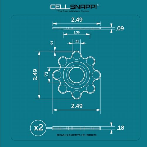 CELLSNAPP!™ Dual-Cellphone Carrier – Universal Solution for i Phone & Android Devices, Lightweight Magnetic Phone Pouch for Ultimate Accessibility, Adjustable Dual Phone Holder for Professionals & Parents, Enhanced Durability for Everyday Use, Streamline Your Communication Effortlessly