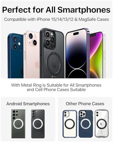 Revolutionize Your Drive with the Andobil Mag Safe Car Mount – Superior Magnetic Grip, Tool-Free Installation | All-Metal 360° Air Vent Holder for i Phone 16/15 & Samsung Galaxy S25, Effortless Navigation & Enhanced Safety on the Go