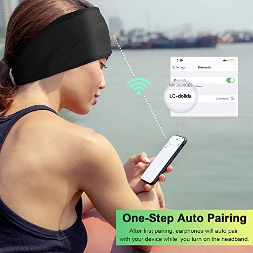 Transform Your Sleep and Workouts with Bluetooth 5.4 Sleep Headband Headphones – Ultra-Thin, Sweat-Resistant Comfort Meets Premium HD Sound for Active Lifestyles and Restful Sleep – Perfect Gift for Fitness Buffs and Music Lovers