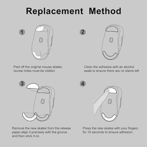 Transform Your Gameplay with immoenuc Glass Mouse Skates for Logitech G502 X Plus & Lightspeed – Ultra-Smooth, Durable Feet Pads for Enhanced Speed and Precision in Gaming Performance!