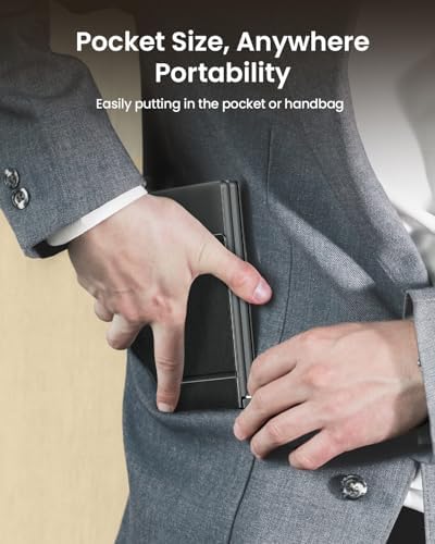 Proto Arc Portable Bluetooth Foldable Keyboard – Travel-Friendly Compact Design with PU Leather Cover for i Pad, i Phone, and Tablets – Rechargeable Wireless Mini Keyboard for Effortless Typing on the Go – Gray