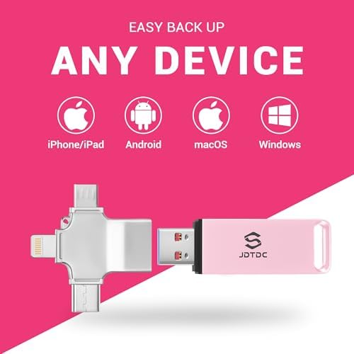 Ultimate 512 GB Photo Storage Stick – Effortless Auto Backup Flash Drive for i Phone & i Pad – High-Speed External Storage Solution for All Devices – Safeguard Your Memories with Compact Design and Enhanced Compatibility