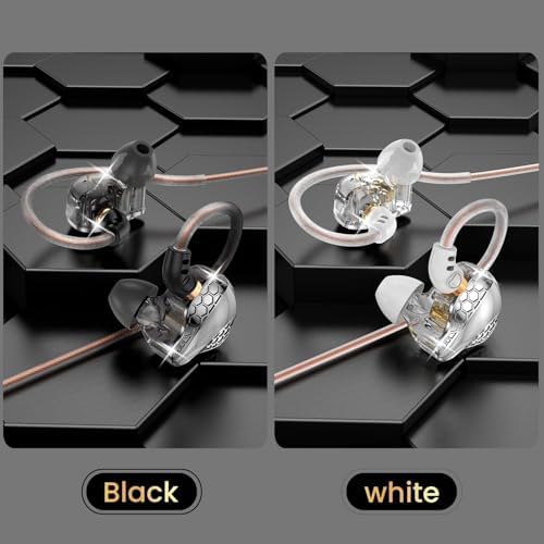 Elevate Your Audio Experience with H89 IEM Wired Earbuds – Exceptional Noise Isolation for Gaming & Music – High-Fidelity Sound Quality with Integrated Microphone for Seamless Communication – Ergonomically Designed for All-Day Comfort – Universal 3.5 mm Connector for Effortless Device Compatibility – Built to Last for Everyday Use – Perfect for Students, Gamers, and Audiophiles Seeking Superior Performance