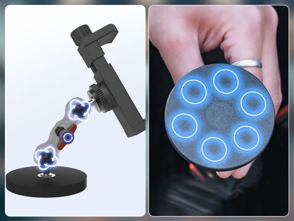 Elevate Your Smartphone Filming with the SOH Gym Magnetic Phone Mount Holder – 360° Adjustable Suction Cup for Ultimate Hands-Free Shooting and Stability. Designed for i Phone 16, 15, 14, 13, and Most Smartphones, This Innovative Magnetic Mount Easily Attaches to Any Metal Surface, Perfect for VLOG and POV Enthusiasts. Experience Unmatched Flexibility with Its 360° Rotatable Design, Ideal for Capturing Dynamic Angles During Workouts, Driving, or Outdoor Adventures. Crafted from Durable Materials for Long-Lasting Use, This Gym Phone Holder Ensures Your Device Remains Secure While Enhancing Your Navigation and Communication Efforts. Enjoy the Freedom of Hands-Free Technology Wherever You Go – Clean the Suction Cup Regularly for Optimal Performance and Maximize Your Smartphone’s Utility with This Essential Accessory. Perfect for Active Lifestyles and Everyday Convenience.
