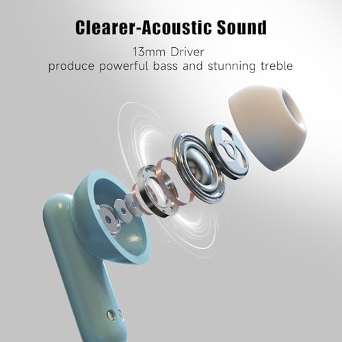 Elevate Your Audio Journey with Xspace Ear Wireless Earbuds – Advanced Bluetooth 5.3 for Unmatched Sound Clarity and Rich Bass – Designed for Active Lifestyles with a Sweatproof Build and Ergonomic Comfort – Ideal for Gym, Commutes, and Daily Adventures – Vibrant Green Finish for Trendsetters Seeking Ultimate Listening Experience