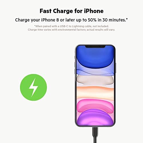 Belkin 20 W USB-C Fast Car Charger – Compact & Durable Charging Solution for i Phone, Samsung Galaxy, Google Pixel & More – Enhanced Compatibility for On-the-Go Power – Safeguard Against Overheating & Overcharging – Ideal for Road Trips & Daily Commutes