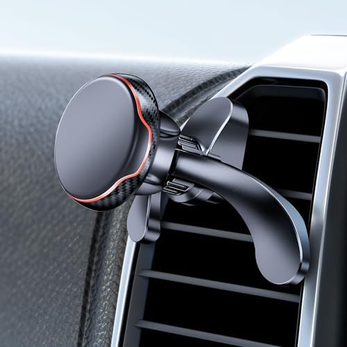 Universal Magnetic Air Vent Car Phone Holder – e Samcore Anti-Fall Smartphone Mount for i Phone & Samsung – Secure Grip with Powerful Magnets for Hands-Free Convenience – Easy Installation & Sleek Design for All Vehicle Interiors