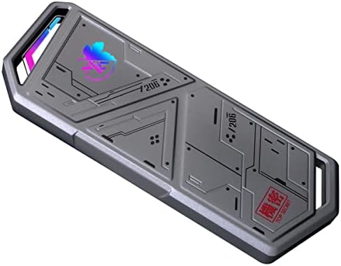 ROG Strix Arion M.2 NVMe SSD Enclosure: High-Speed USB 3.2 Gen 2 Type-C with Aura Sync RGB Lighting, Tool-Free Installation & Enhanced Compatibility for PCIe SSDs 2280/2260/2242/2230 – Ideal for Gamers and Content Creators