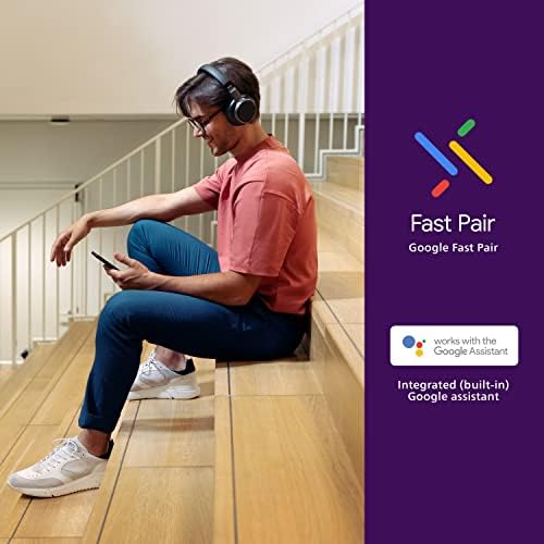 Philips H9505 Wireless Over-Ear Headphones – Premium Hybrid Active Noise Cancellation for Crystal-Clear Sound, Extended Battery Life, and Effortless Dual Bluetooth Connectivity – Perfect for Audiophiles and Everyday Use