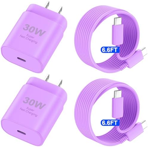 30 W USB-C Fast Charging Block with 10 FT Type C Cable – Ultimate Charging Solution for i Phone 16/15 Series and Beyond – Compact, High-Efficiency Power Adapter for Home and Travel Use – Safe and Reliable Device Charging