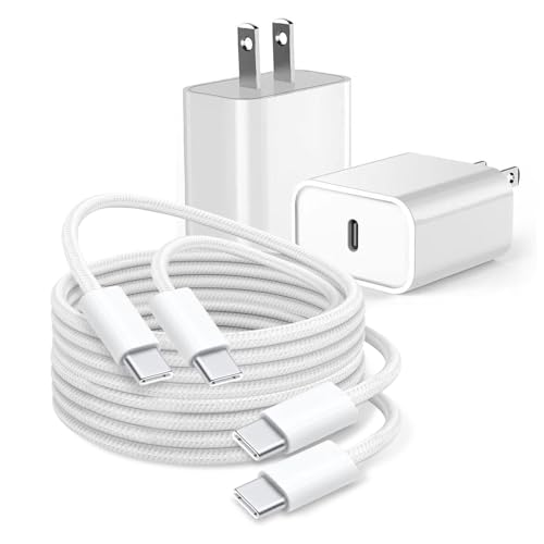 2 Pack 6FT AirPods 4 USB C Cable 20W Wall Charger for AirPods 4 Gen, AirPods Pro 2 2nd, AirPods Max 2 (2024), Apple TV Remote 3/4rd gen,TV 4K/Siri Remote 3 gen, iPhone 15/16,Pro Max,Plus Charging Cord – Enhanced Compatibility and Speed