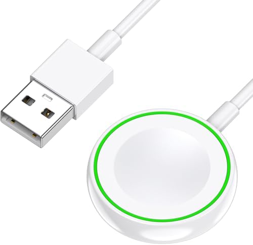 Yootech Magnetic Wireless Charger for Apple Watch – Ultra-Fast Portable Charging Solution for Travelers – Lightweight, Durable Design for Effortless On-the-Go Power – Fully Compatible with All Apple Watch Models Including Series Ultra/10/9/8/7/6/SE/5/4/3/2 – Experience Hassle-Free, Cable-Free Convenience While Maximizing Your Device’s Efficiency