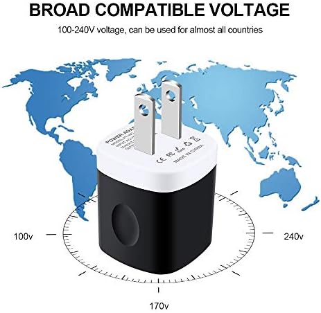 Compact USB Wall Charger Adapter – 1 A Cube Charger Block for i Phone & Samsung – Fast Charging, Lightweight Design, Universal Compatibility for Home, Office, Travel – Reliable Power Solution for i Phone 16/15/14/13/12/11 Pro Max/SE/X/8/7, Samsung Galaxy S24/S23/S22/S21 FE/S20/A15 5 G/A35 & Moto Smartphones – Durable and Safe Charging Accessory