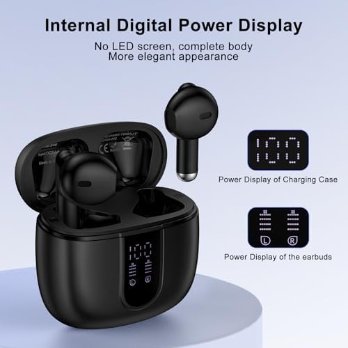 Samsung Galaxy A Series Waterproof Bluetooth Earbuds – 48-Hour Playtime with Noise Cancelling Mic & LED Charging Case for Ultimate Sound Quality, Perfect for Active Lifestyles and Everyday Use