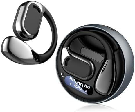 Revolutionary AI Translation Earbuds with Bluetooth 5.4 – Instant Multilingual Communication, Superior Immersive Audio Experience, and IPX4 Waterproof Protection for Active Lifestyles – Ergonomically Designed Over-Ear Fit with LED Connectivity Display – Your Essential Companion for Travel, Fitness, and Work Activities