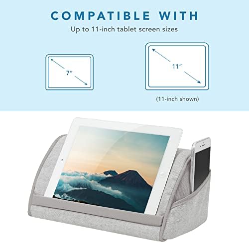 Enhance Your Tablet Experience with the Lap Gear Original Microbead Pillow Stand – Ergonomic, Portable Black Holder with Built-In Phone Pocket for All Tablet Sizes – Ideal for Home, Travel, and Comfort-Focused Viewing – Supports Better Posture and Reduces Strain – Lightweight, Stylish Design for Easy Use Anywhere