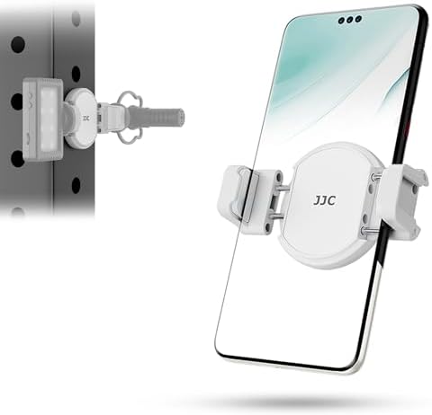 Versatile Magnetic Phone Clamp Holder for Effortless Mounting on Metal Surfaces – Mag Safe-Compatible Smartphone Tripod Adapter with Dual Cold Shoe Mounts and 1/4″ Screw for i Phone, Samsung Galaxy, Google Pixel – Ideal for Gym, Travel, and Photography