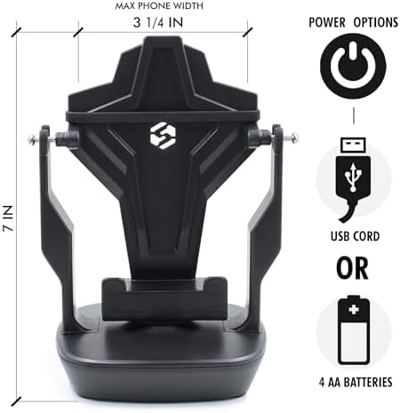 Phone Swing, Phone Rocker Compatible for Pokemon go Walker Cellphone Pedometer Accessories (Mute Version)(USB Cable) (Battery Compatible) Quick Step Earning Device – Black – Enhanced Compatibility and Speed