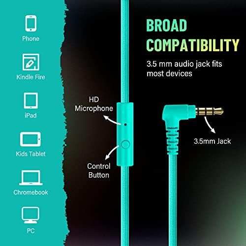 Rockpapa Ultra-Light Foldable Wired Headphones with Integrated Microphone – Premium Stereo Sound for All Ages, Perfect for Travel with Tangle-Free Cord and 3.5 mm Compatibility – Sleek Black/Grey Design for Everyday Listening and Virtual Meetings