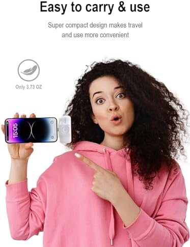 Travel Essentials Dual Mini Power Bank Set – 4500 m Ah Portable Charger for i Phone 14 & Apple Watch – Compact Fast Charging Solution in Sleek Black & White – Ideal Travel Accessory for On-the-Go Tech Users