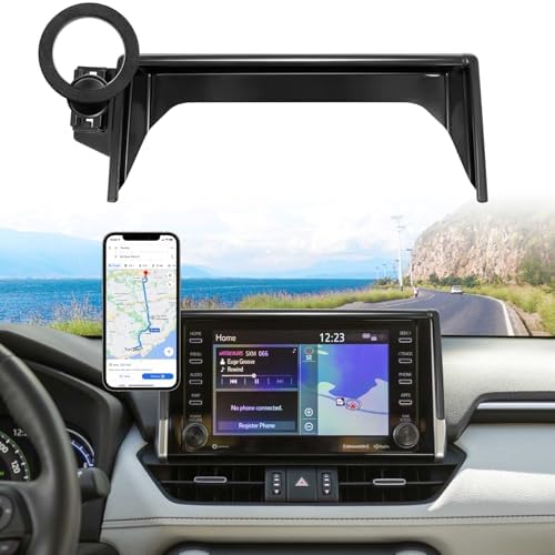 Custom-Fit 360-Degree Rotation Car Phone Holder for Toyota Corolla 2019-2025 & Corolla Cross 2022-2025 – Hands-Free Cell Phone Cradle with 8-Inch Screen Compatibility – Elevate Driving Safety and Convenience with Sturdy, Easy-Install Mount