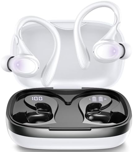 Premium Wireless Earbuds with 60 Hours Playback | Bluetooth 5.3 Noise Cancelling Headphones | IPX6 Waterproof Design for Active Lifestyles | LED Battery Indicator & Dual Mics for Clear Calls | Ultimate Comfort & Audio Quality for Music, Sports, and Daily Use