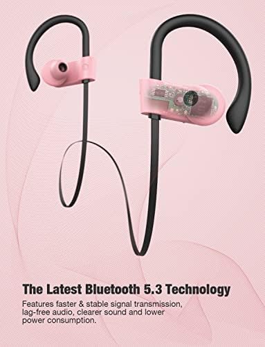 Otium Wireless Bluetooth Earbuds – IPX7 Waterproof Sports Headphones with 15-Hour Playtime for Gym & Running – Superior Sound Isolation & Ergonomic Comfort for Active Lifestyles – Seamless Device Compatibility – Black