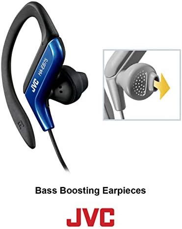 JVC HAEB75 P Sports Clip Headphones in Pink – Premium Wired Earbuds for Active Lifestyles with Enhanced Sound Quality and Secure Fit, Ideal for Running, Gym, and Outdoor Activities