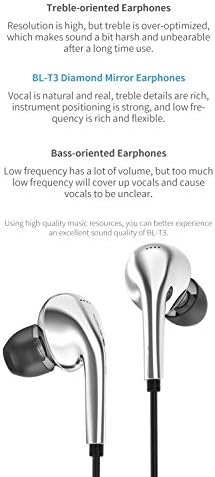 Transform Your Listening Journey with keephifi BLON BL-T3 High Fidelity In-Ear Monitors – Premium 11 mm Copper Clad Diaphragm for Deep Bass and Crystal Clear Vocals, Ergonomically Crafted for All-Day Comfort, Perfectly Suited for Sports, Gaming, and Music Enthusiasts, Enhanced Device Compatibility Featuring Built-in Mic for Effortless Hands-Free Communication – Lightweight Yet Durable Design to Complement Your Active Lifestyle