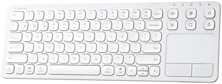 SANWA Versatile Multi-Device Bluetooth Keyboard with Integrated Touchpad – Rechargeable Wireless Keypad for Effortless Typing on Mac, Windows, Android, and i OS – Perfect for Laptops, Desktops, and Tablets in Sleek Black Finish