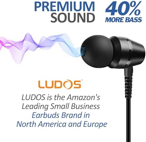 LUDOS OMNITONE USB-C Earbuds – Rich Sound Quality & Comfortable Fit for i Phone 16 & Samsung Galaxy S24 – Noise-Canceling Technology, Ergonomic Design, 5-Year Warranty – Turquoise – Perfect for Music, Gaming, and Calls with Quick USB-C Connectivity and Wide Device Compatibility
