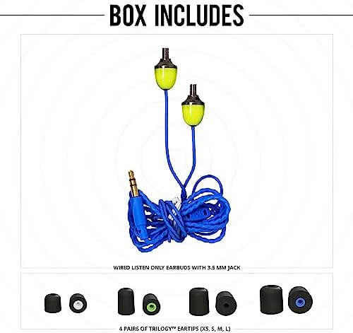 ISOtunes Wired Earplug Headphones: OSHA Compliant Noise Isolating Earbuds with 29 NRR for Ultimate Hearing Protection, IPX5 Waterproof Design for Durability, Enhanced Device Compatibility for Seamless Connectivity, Perfect for High-Noise Environments